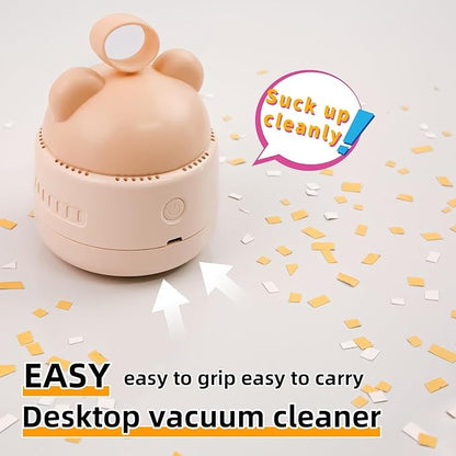 Mini Desktop Vacuum Cleaner – USB Rechargeable